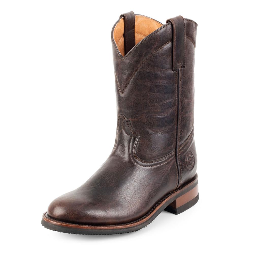 Foto 4 pulgar | Botas Roper de Piel Siete Leguas Marrón para Hombre