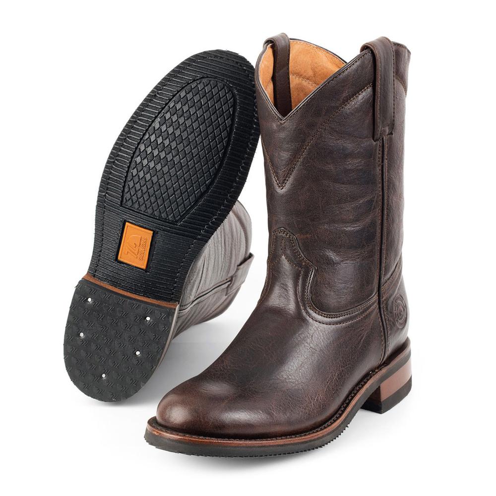 Foto 5 pulgar | Botas Roper de Piel Siete Leguas Marrón para Hombre