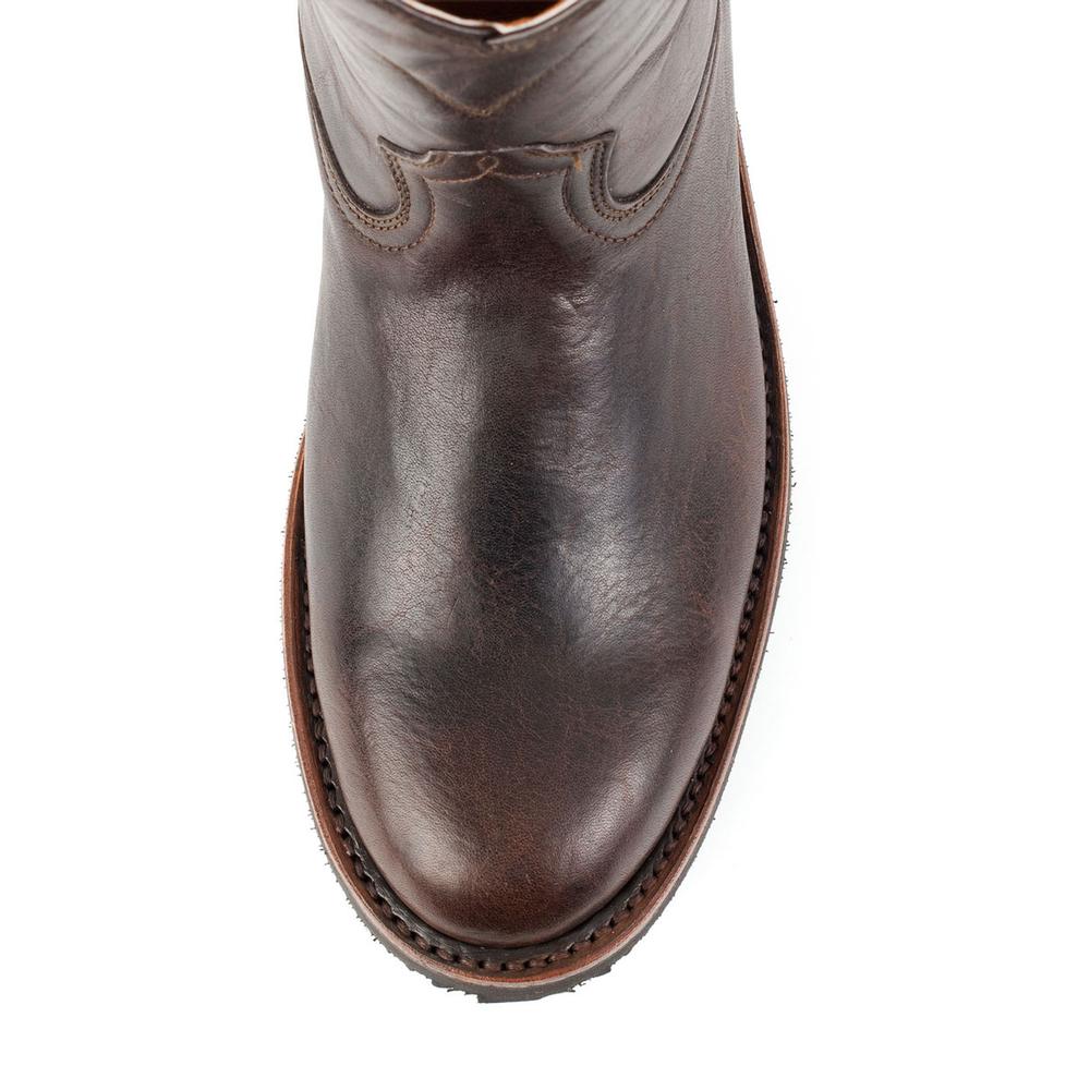 Foto 8 pulgar | Botas Roper de Piel Siete Leguas Marrón para Hombre