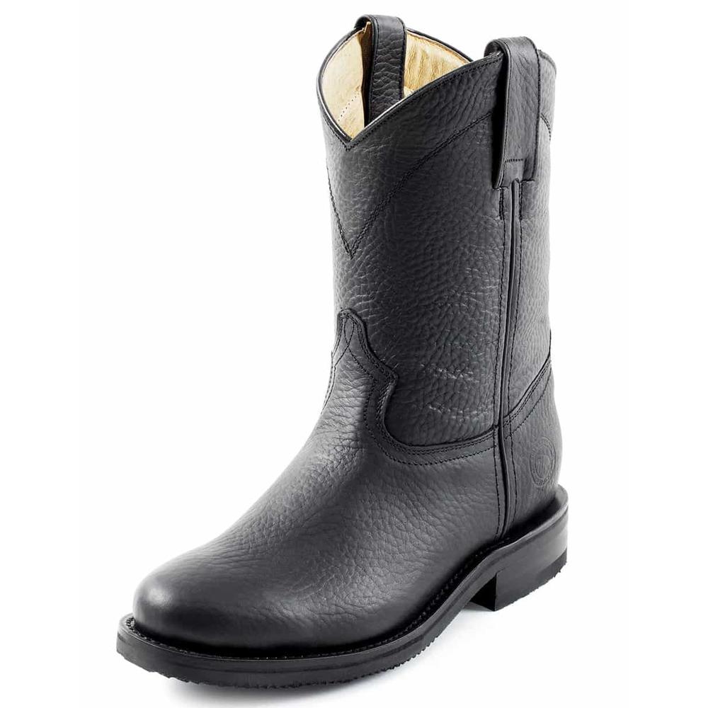 Foto 3 pulgar | Bota de Piel Siete Leguas Negra para Hombre