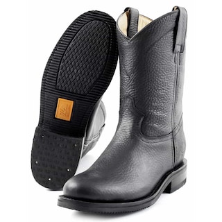 Foto 3 | Bota de Piel Siete Leguas Negra para Hombre