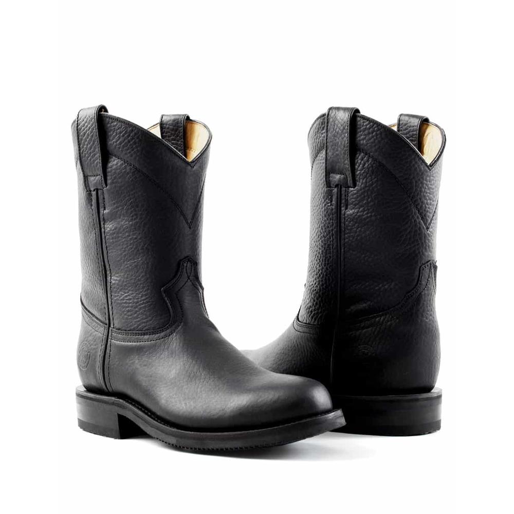 Foto 6 pulgar | Bota de Piel Siete Leguas Negra para Hombre