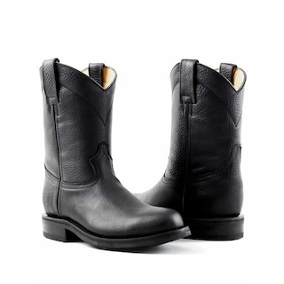 Foto 5 | Bota de Piel Siete Leguas Negra para Hombre