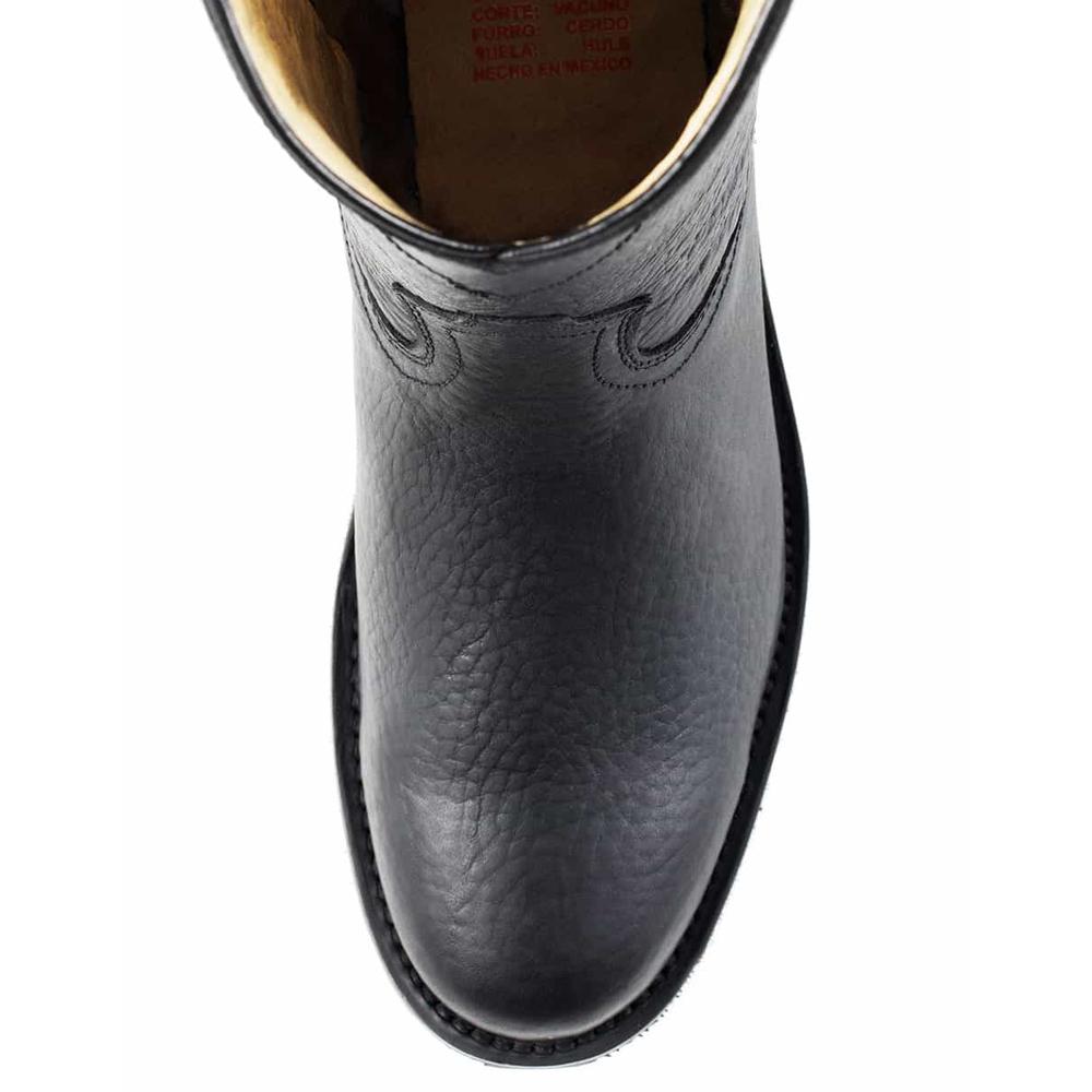 Foto 7 pulgar | Bota de Piel Siete Leguas Negra para Hombre