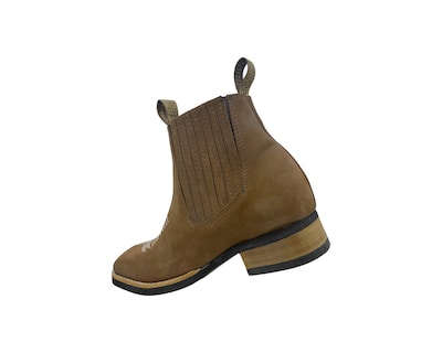 Foto 4 | Botines de Piel Guerrero color Oro Trébol