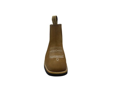 Foto 6 | Botines de Piel Guerrero color Oro Trébol