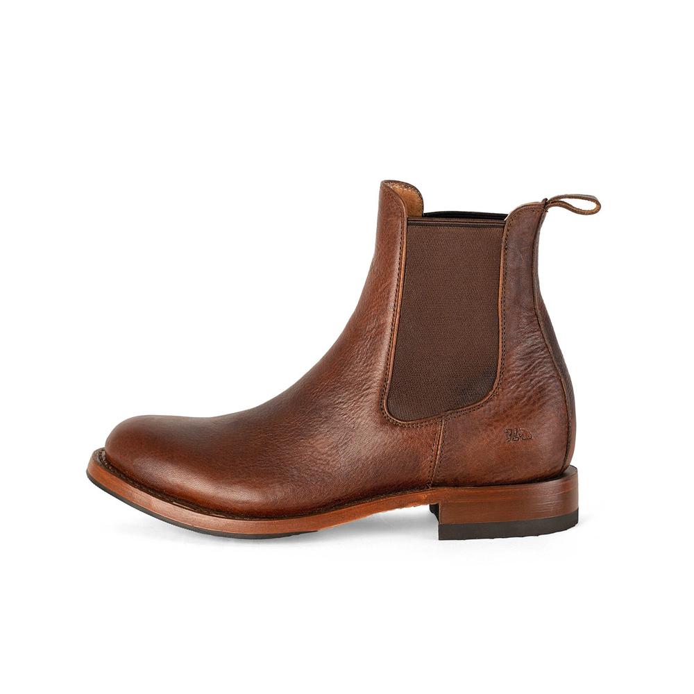 Botín Chelsea de Piel Siete Leguas Marrón para Hombre