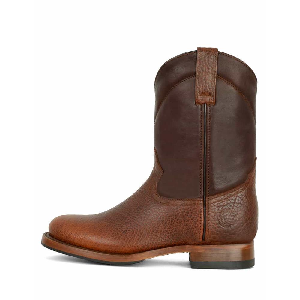 Foto 2 pulgar | Botas Roper De Piel De Bisonte Siete Leguas Con Suela Antiderrapante Para Hombre Naranja Oscuro