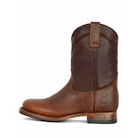 Botas Roper De Piel De Bisonte Siete Leguas Con Suela Antiderrapante Para Hombre Naranja Oscuro
