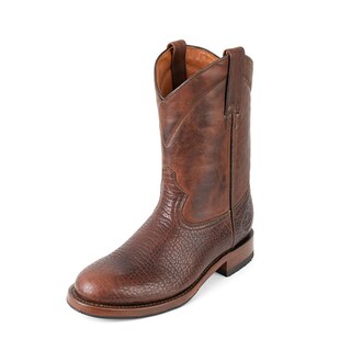 Foto 3 | Botas Roper De Piel De Bisonte Siete Leguas Con Suela Antiderrapante Para Hombre Chocolate