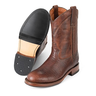 Foto 4 | Botas Roper De Piel De Bisonte Siete Leguas Con Suela Antiderrapante Para Hombre Chocolate