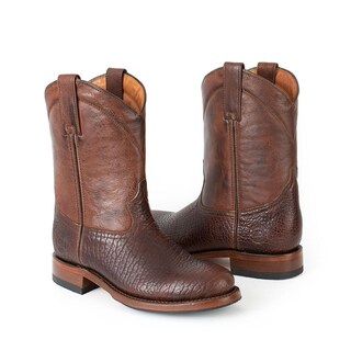 Foto 5 | Botas Roper De Piel De Bisonte Siete Leguas Con Suela Antiderrapante Para Hombre Chocolate
