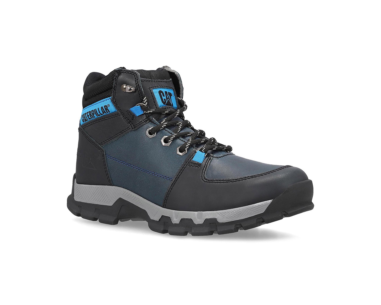 Foto 2 pulgar | Botas Caterpillar Azul Piel para Hombre