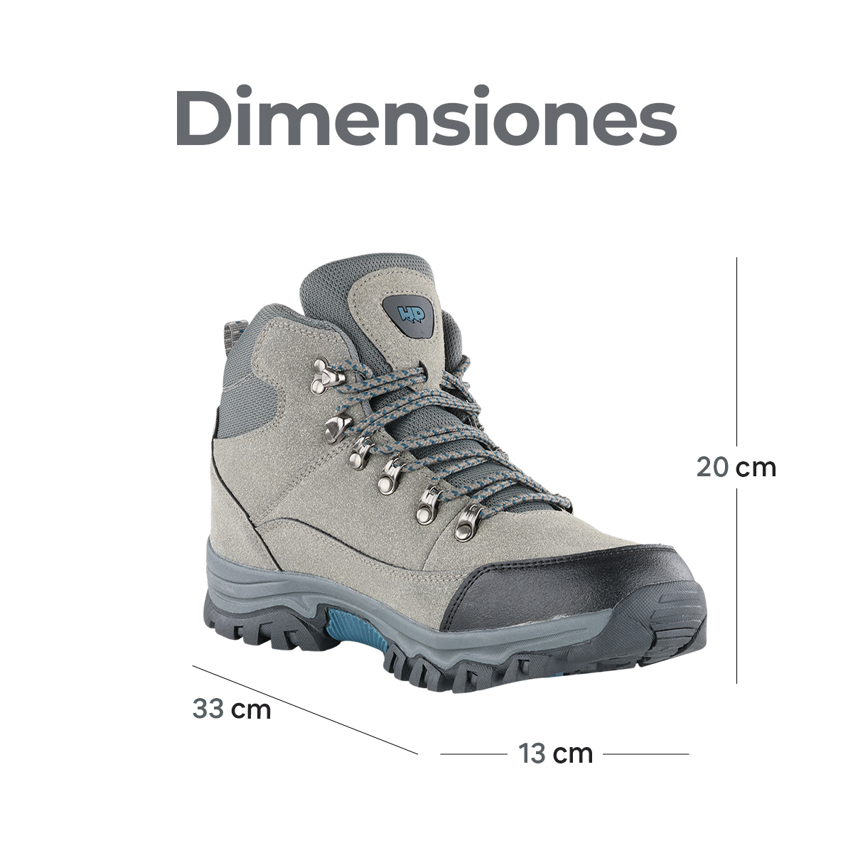 Foto 4 pulgar | Botas De Senderismo Para Hombre Hikepath Hp-bo10 Gris De Caña Media