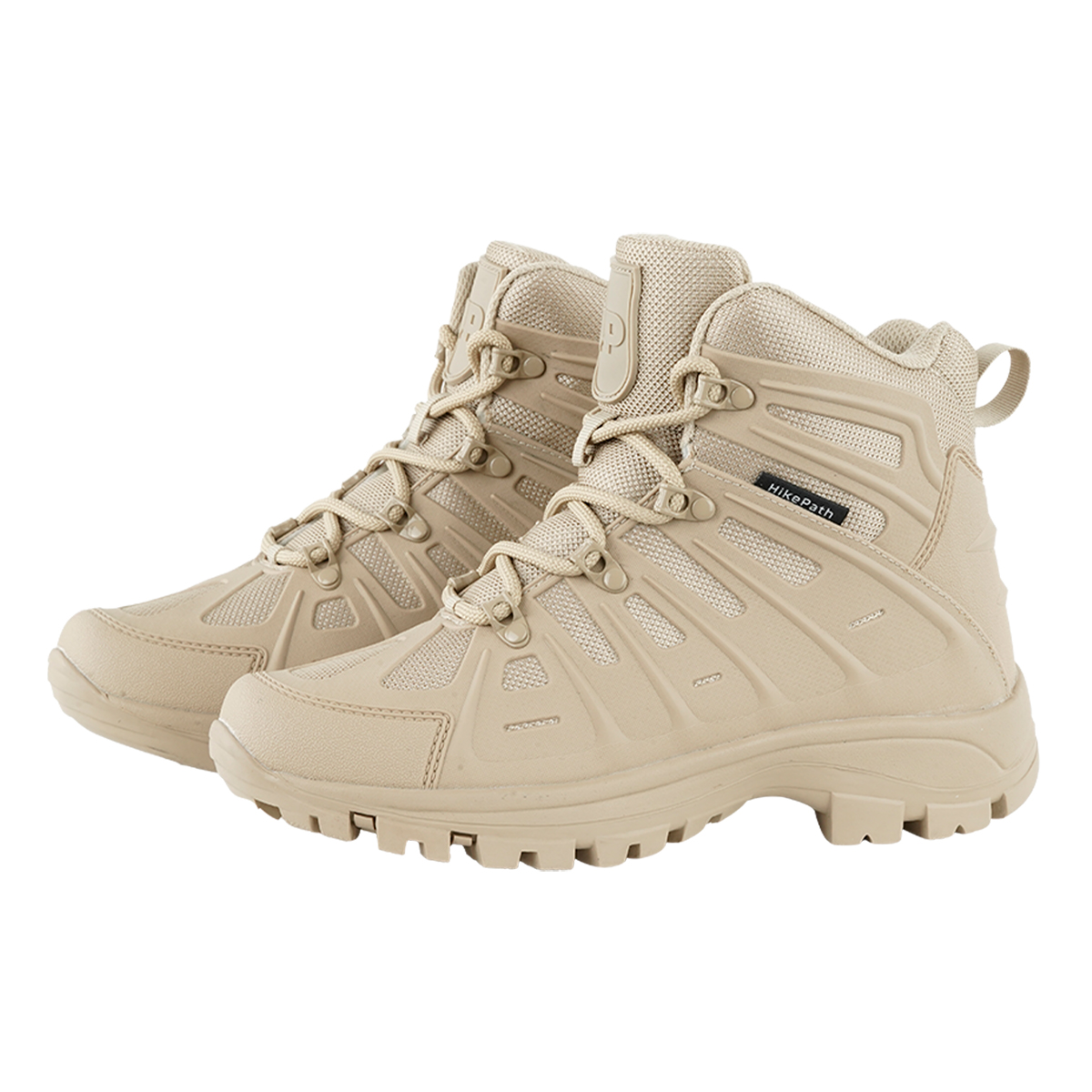 Botas De Senderismo Para Hombre Hikepath Hp-bo13 Beige De Caña Media