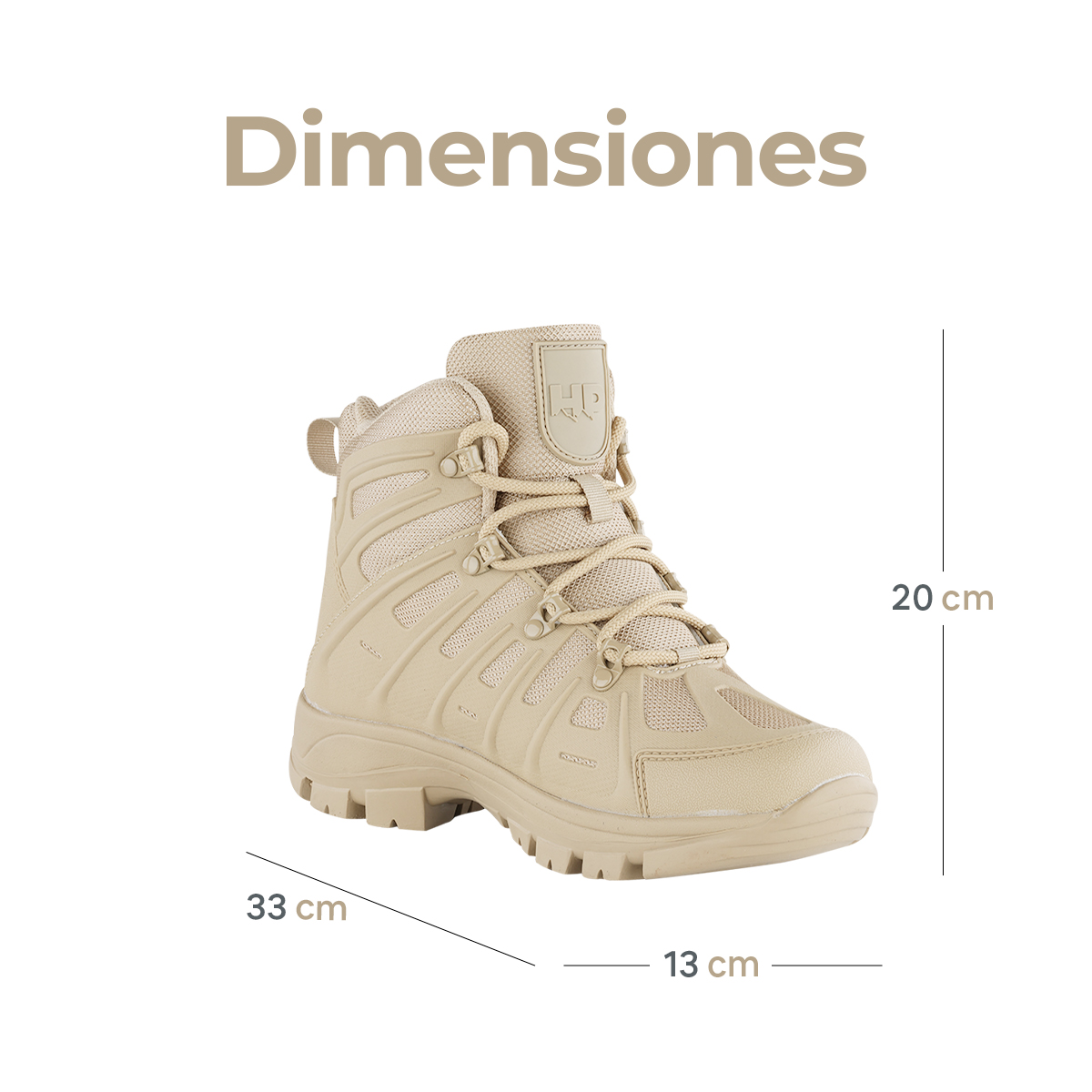 Foto 4 pulgar | Botas De Senderismo Para Hombre Hikepath Hp-bo13 Beige De Caña Media