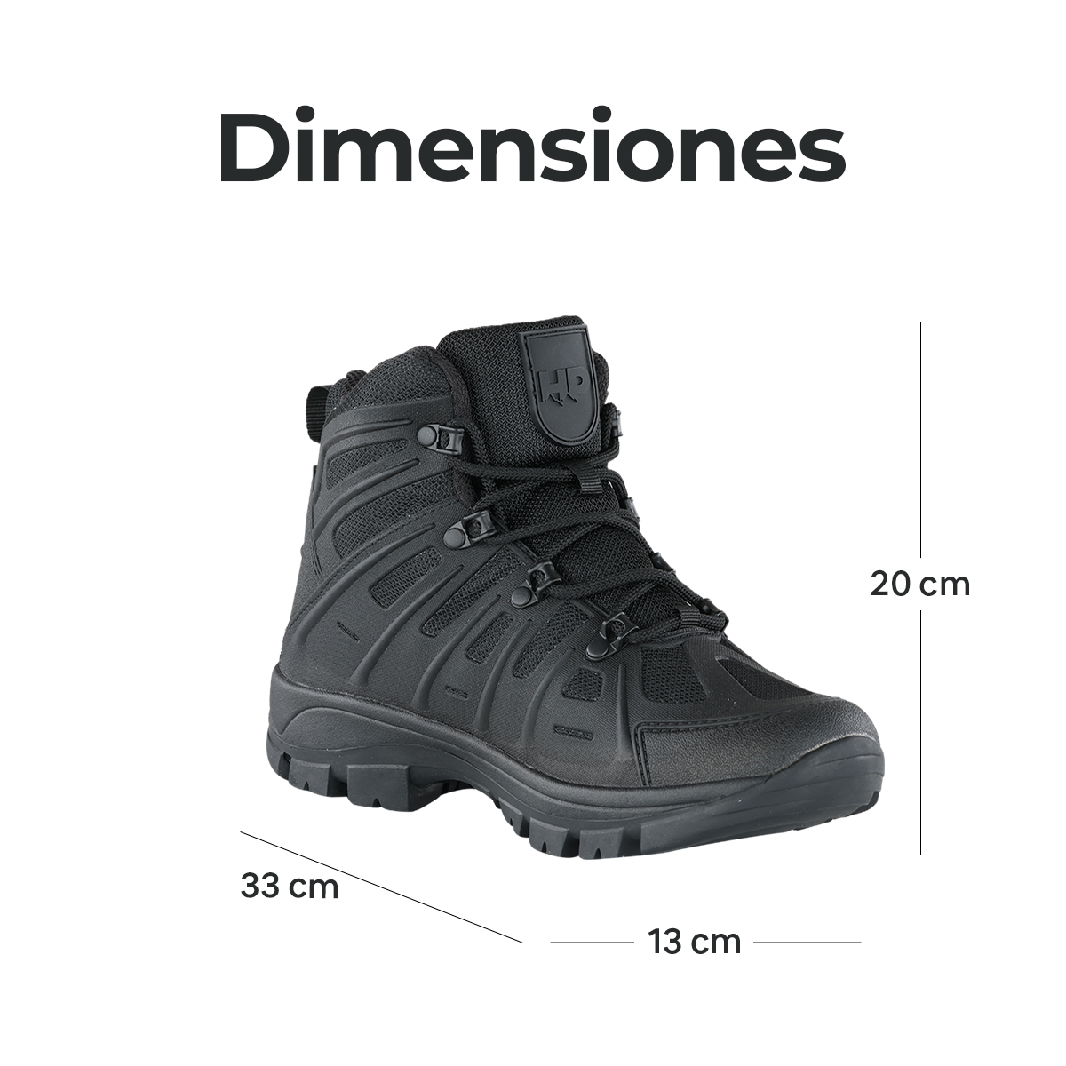 Foto 4 pulgar | Botas De Senderismo Para Hombre Hikepath Hp-bo13 Negro De Caña Media