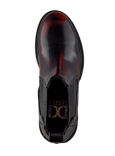 Foto 3 | Bota Chunky Chelsea En Piel Vino Para Hombre Dasalo