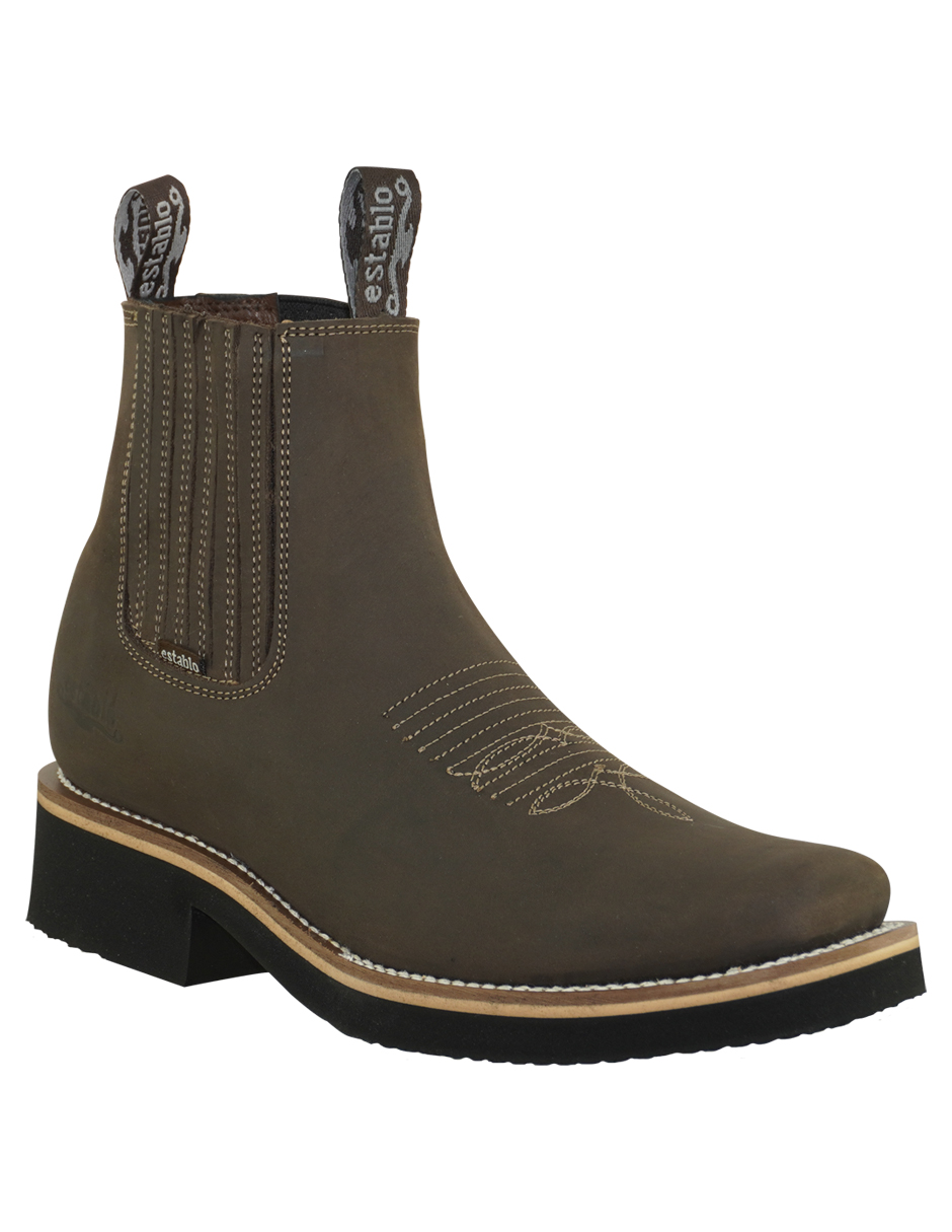 Botin Establo 981 Tan Crazy De Hombre