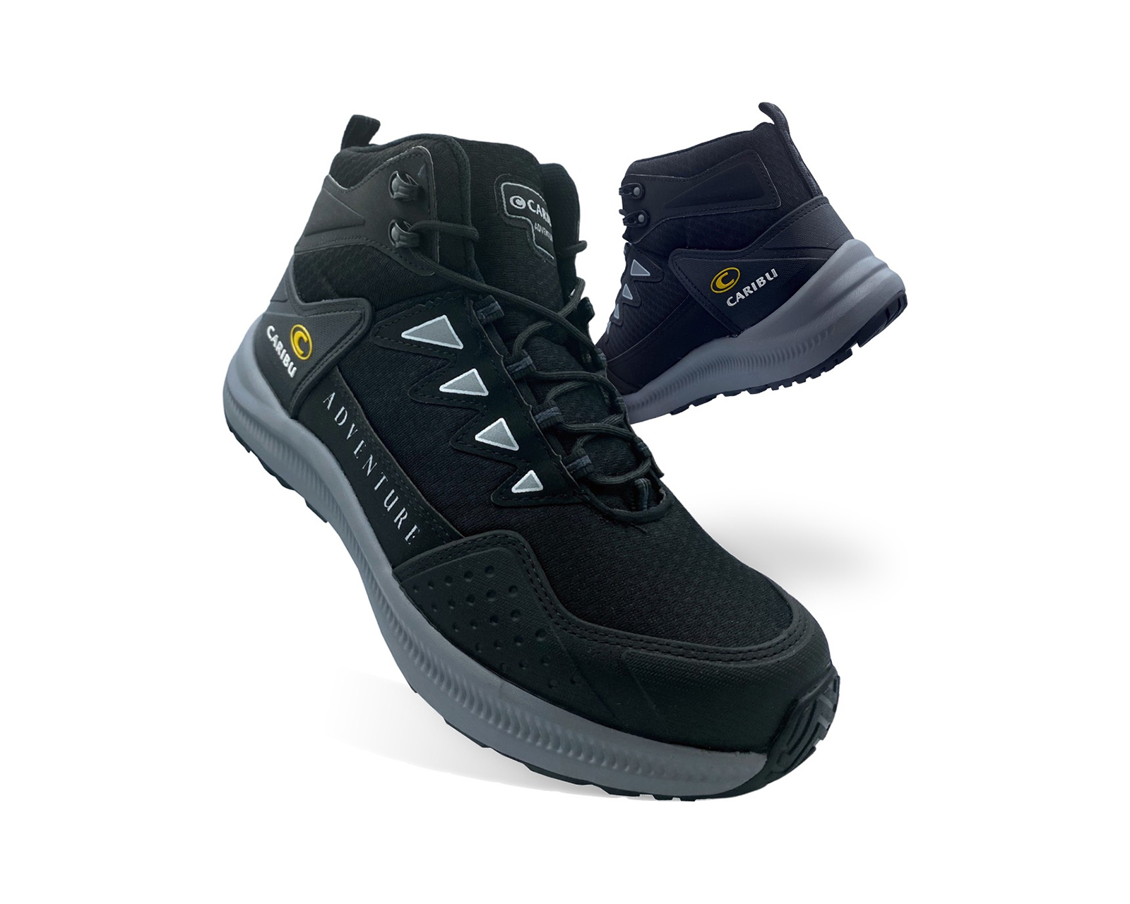 Foto 4 | Bota Caribu 350 Negro Gris Hombre