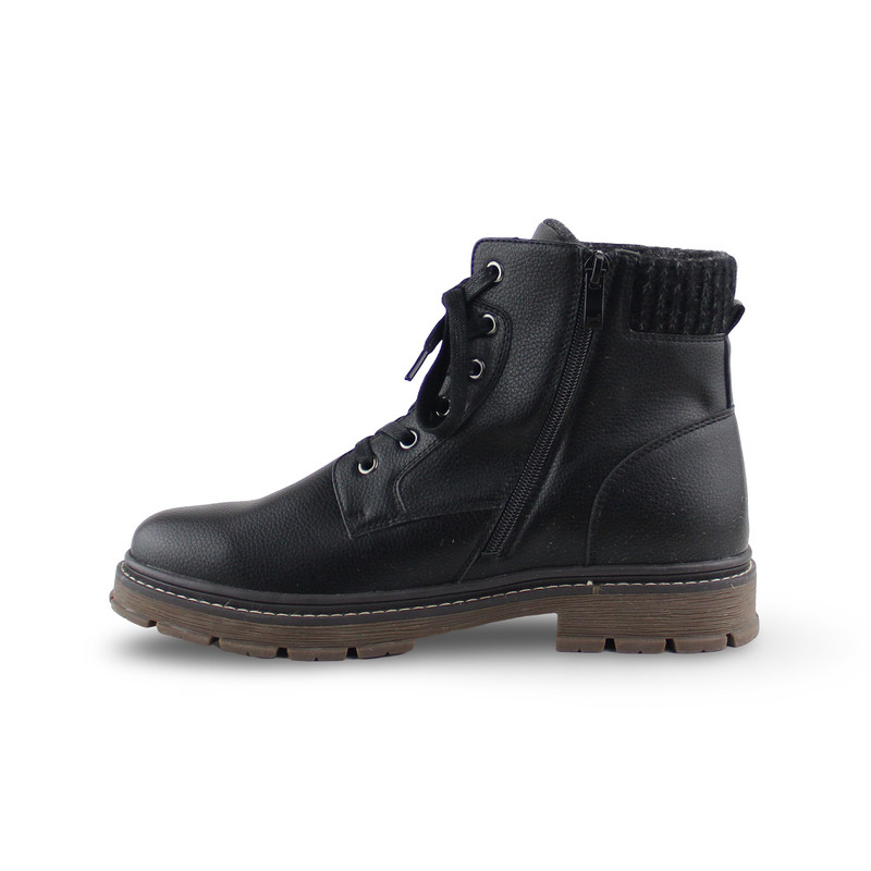 Foto 6 pulgar | Botin Para Hombre Lob Footwear Pu Negro 57704538