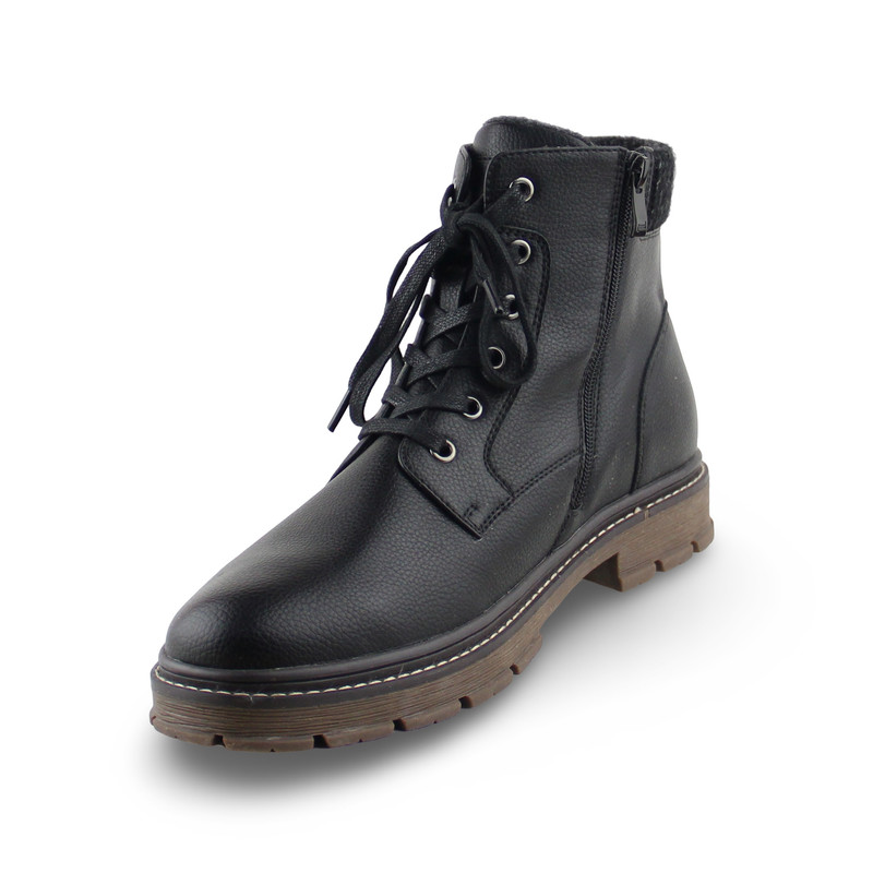 Foto 6 | Botin Para Hombre Lob Footwear Pu Negro 57704538