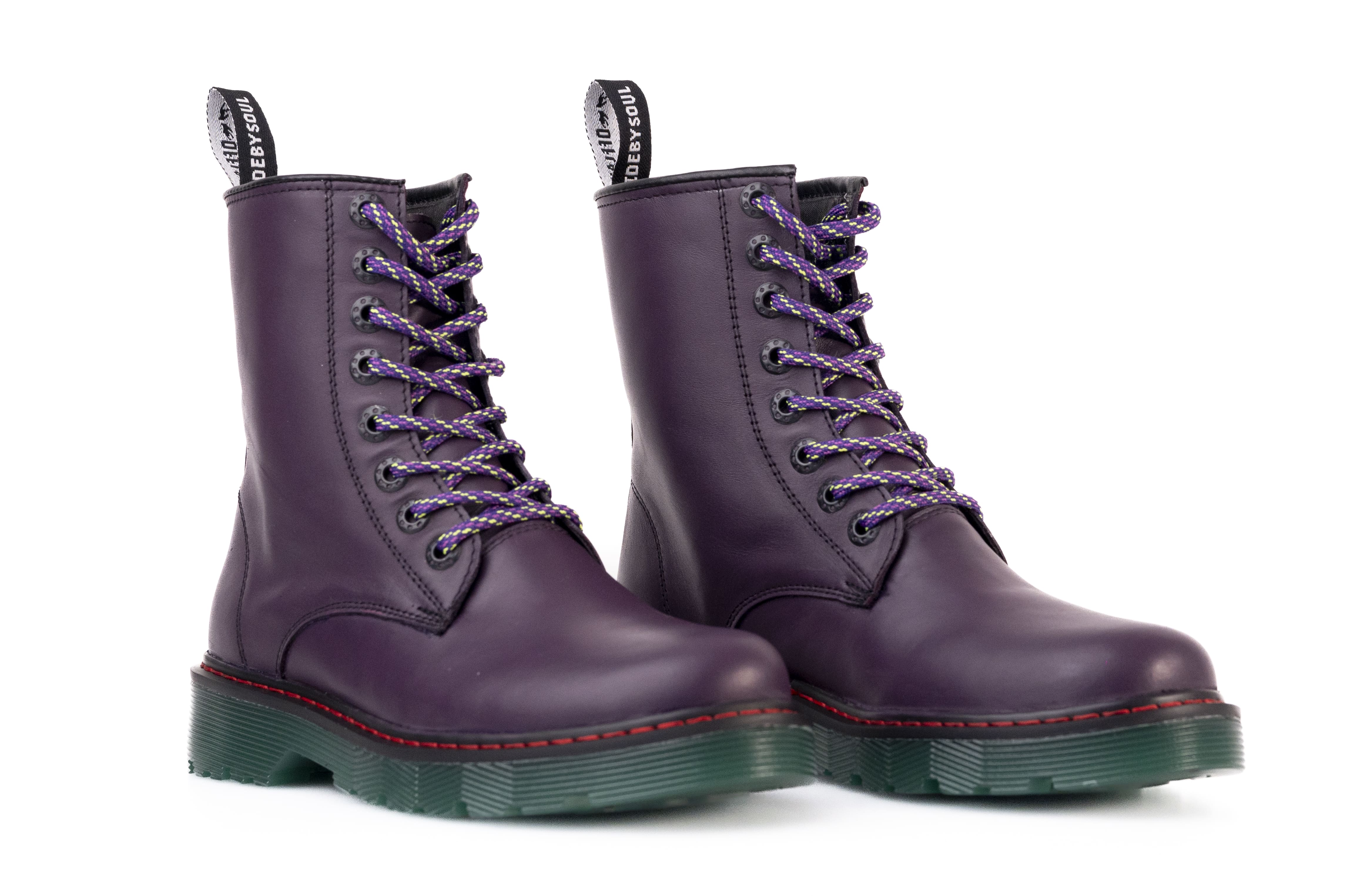 Foto 3 pulgar | Botas Offlander Joker Violeta Piel Genuina