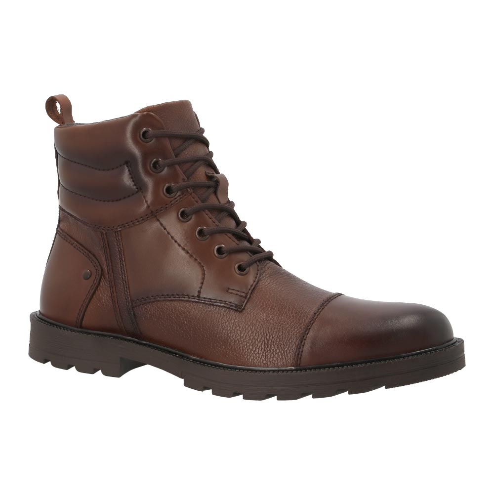 Botas Christian Gallery 30743 Tabaco Para Hombre Botin En Piel Casual Formal