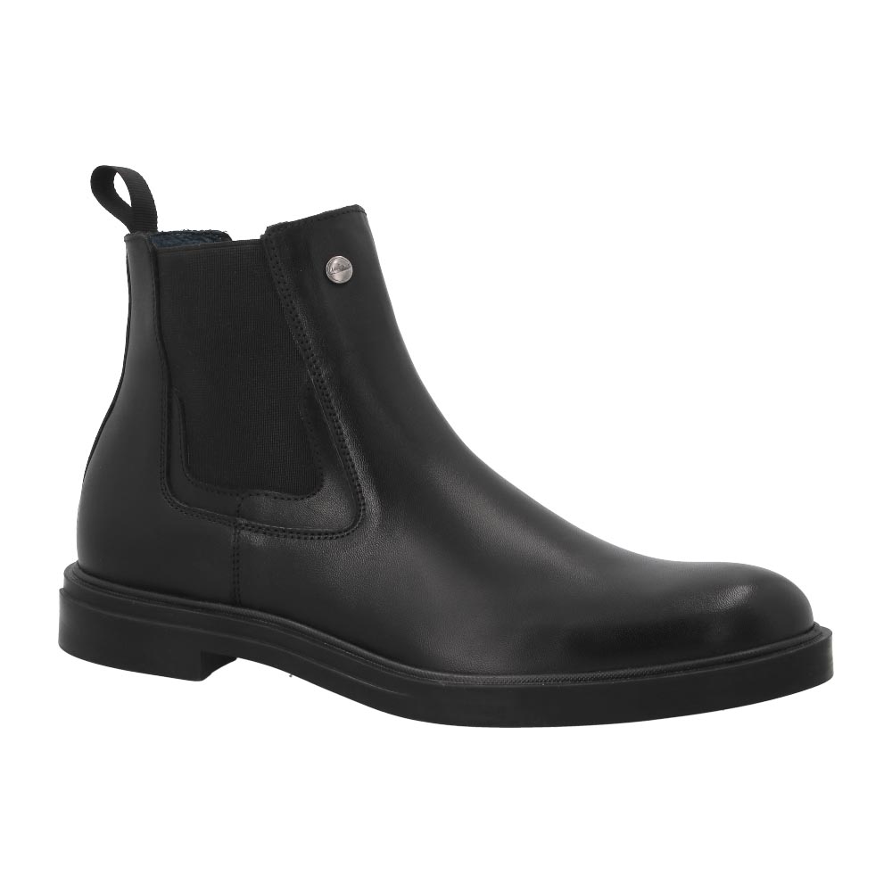 Botas Destroyer 6015 Negro Para Hombre En Piel Botines Casuales Comodos