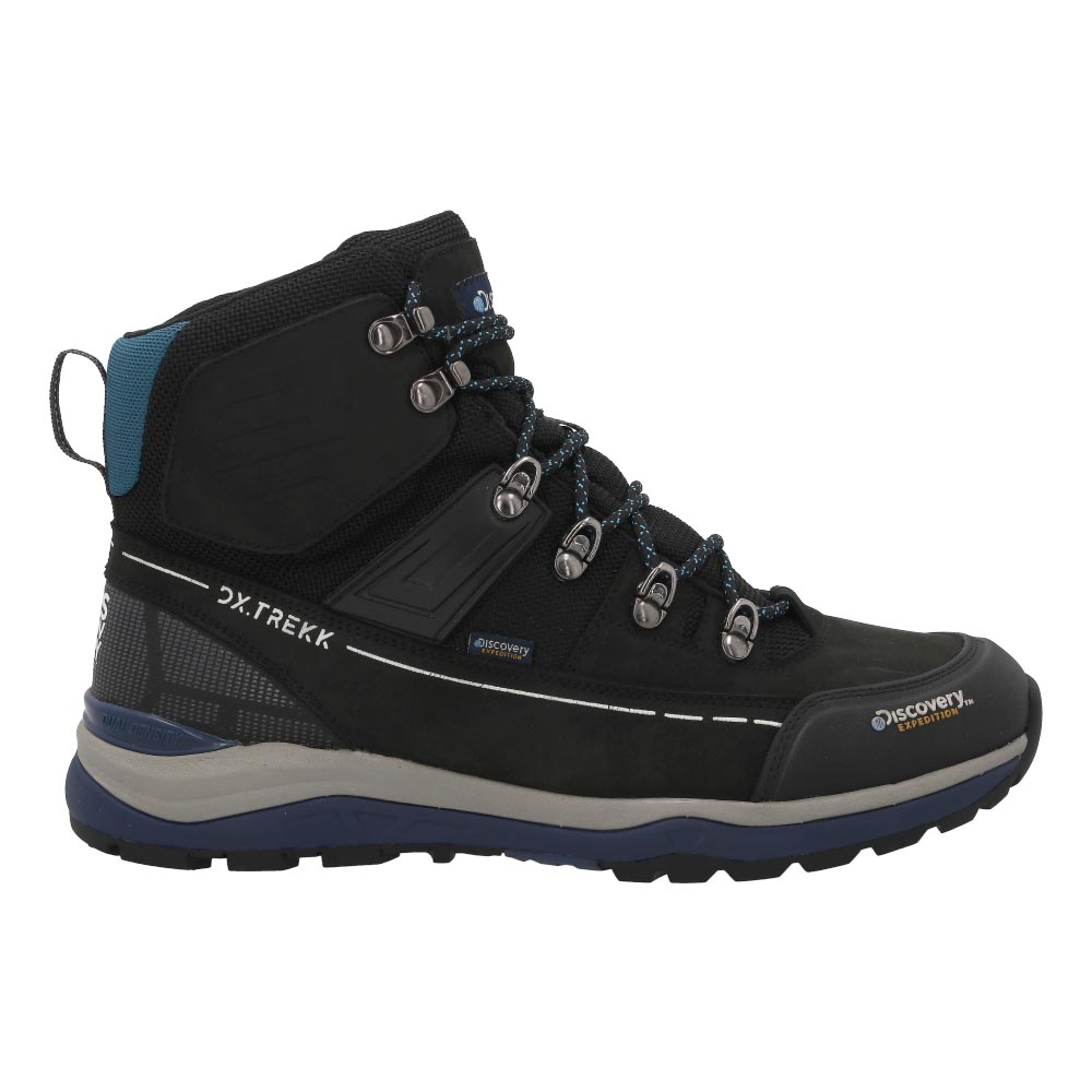 Bota Discovery 2314 Negro Original Para Hombre En Piel Senderismo Caballero