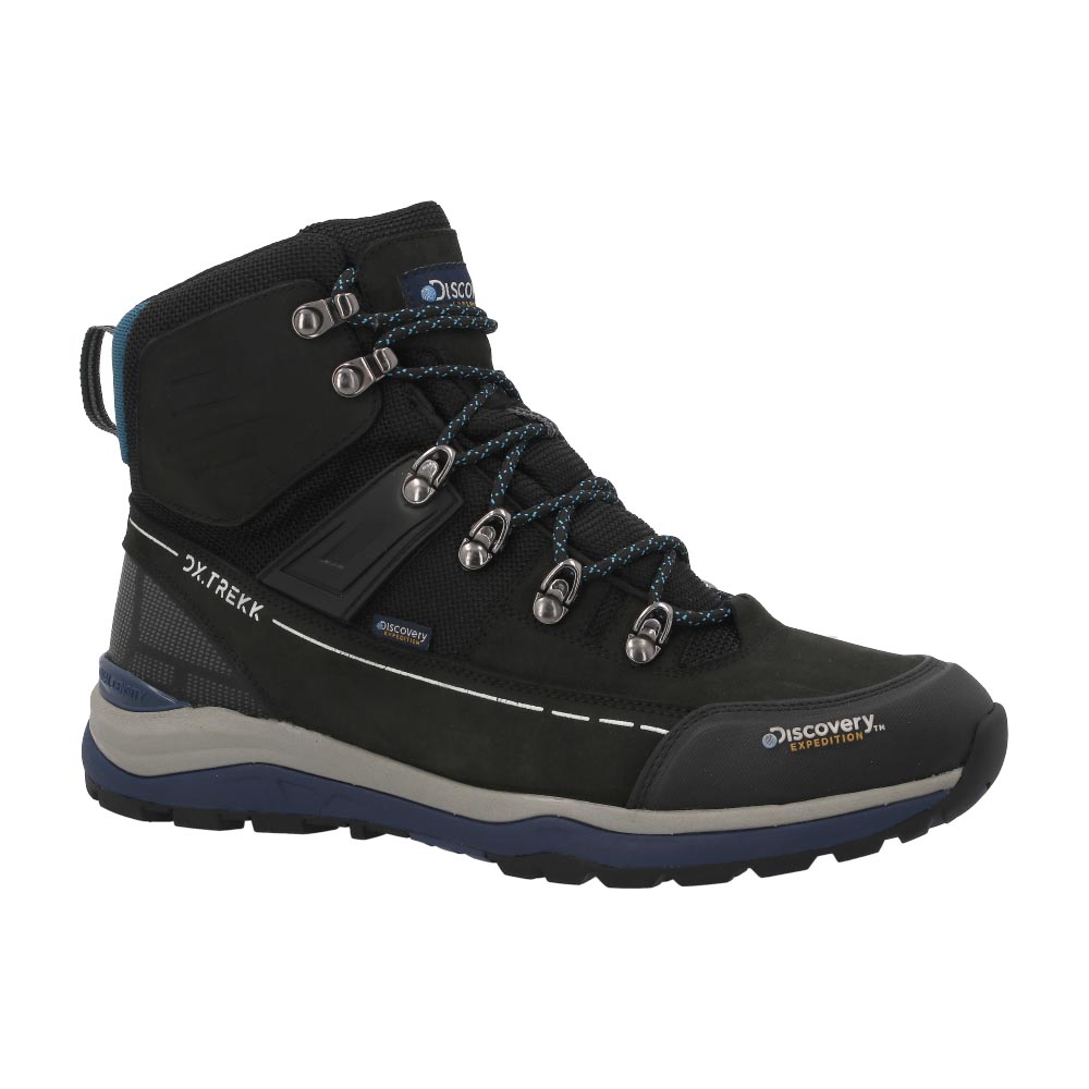 Foto 2 | Bota Discovery 2314 Negro Original Para Hombre En Piel Senderismo Caballero