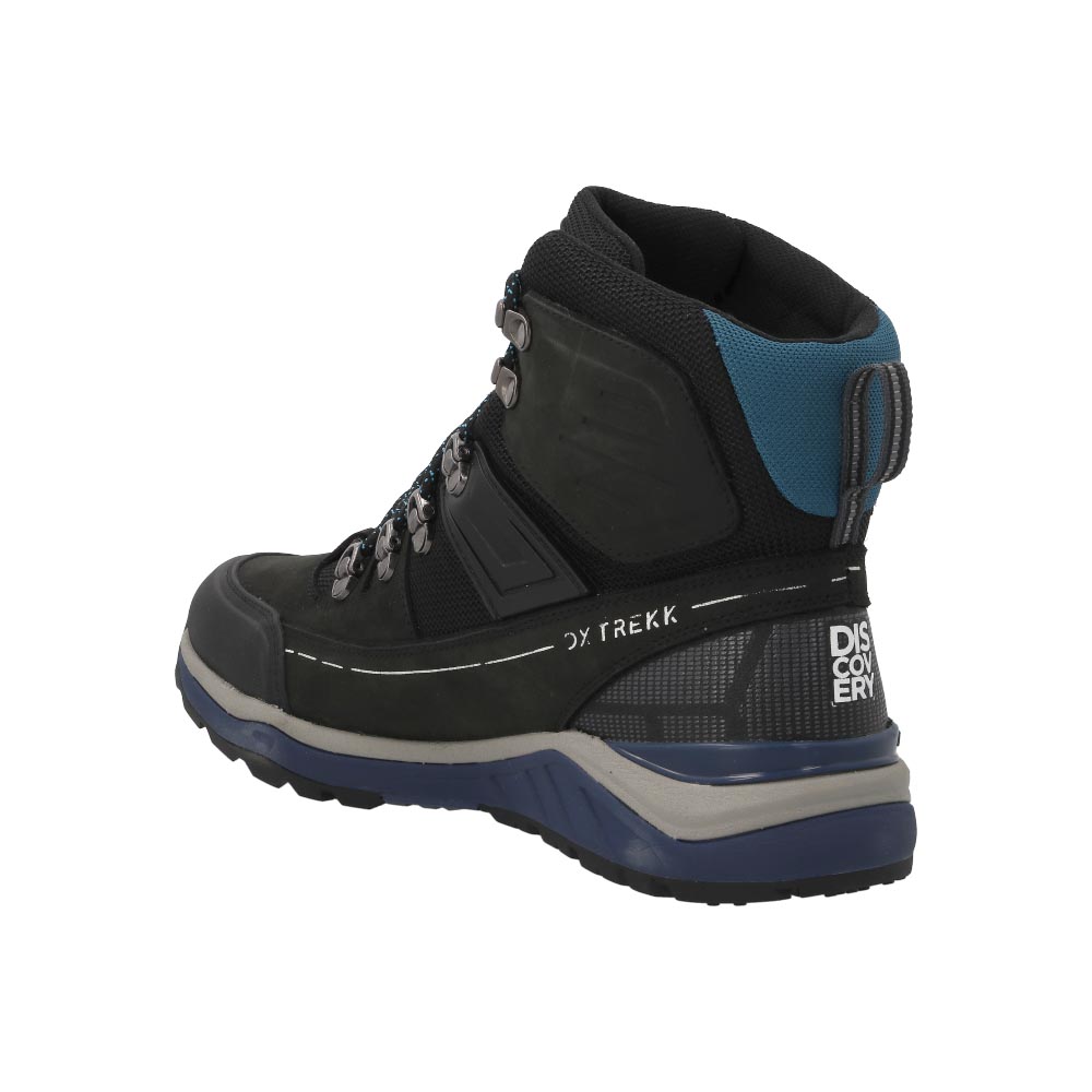 Foto 4 | Bota Discovery 2314 Negro Original Para Hombre En Piel Senderismo Caballero