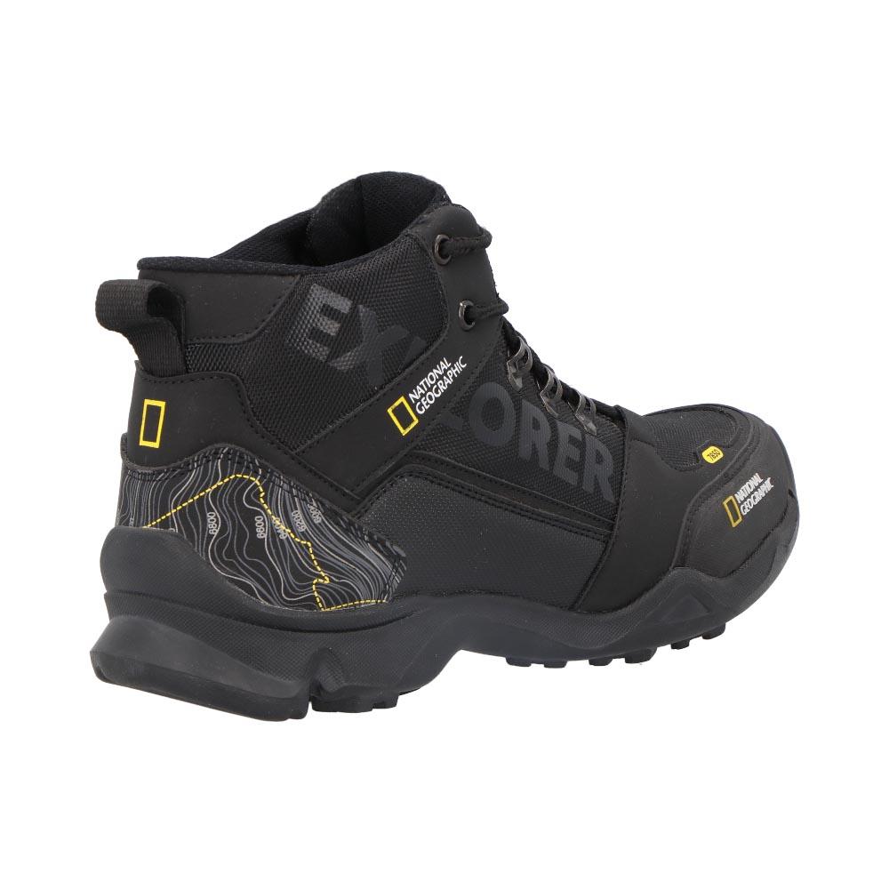 Foto 2 | Botas Hombre National Geographic Sintetico Durabilidad Resistente Suela Ranuras Exterior Comodo Geog Negro