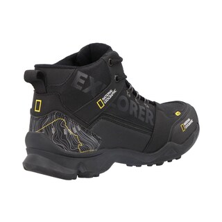Foto 2 | Botas Hombre National Geographic Sintetico Durabilidad Resistente Suela Ranuras Exterior Comodo Geog Negro