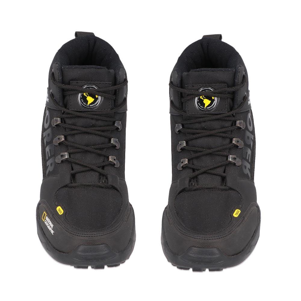 Foto 4 | Botas Hombre National Geographic Sintetico Durabilidad Resistente Suela Ranuras Exterior Comodo Geog Negro