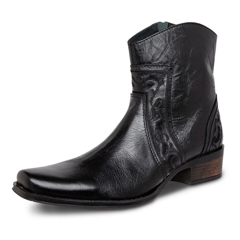 Foto 4 pulgar | Botin Vaquero Hombre Urban Cowboy Negro 40704 Negro