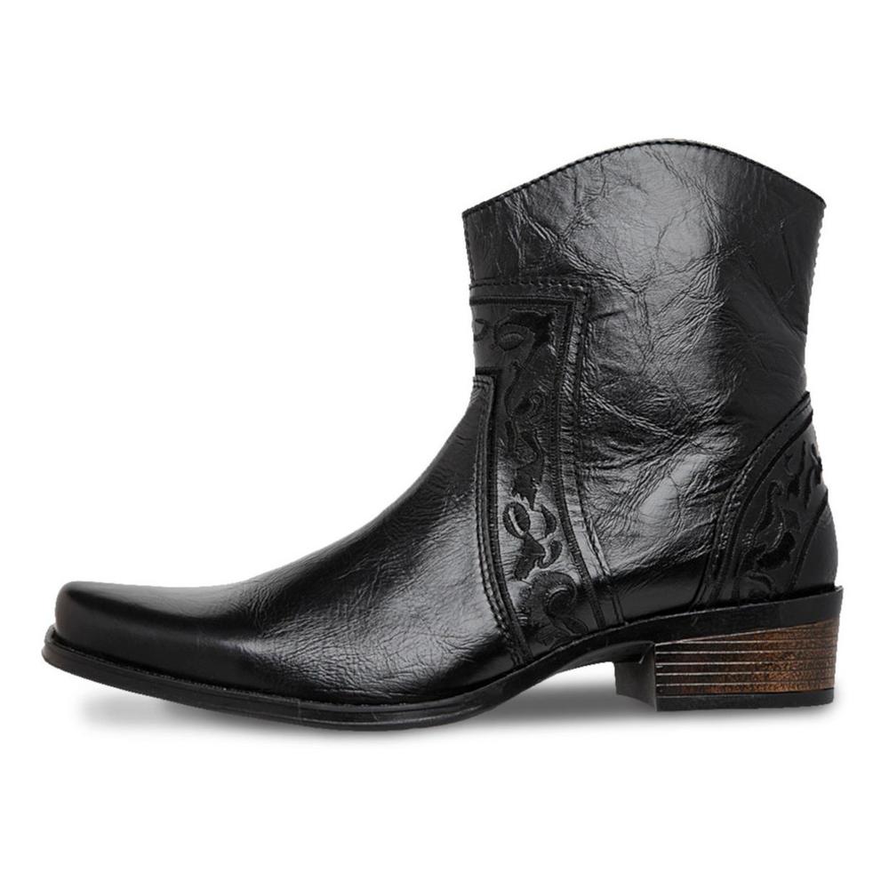 Foto 6 pulgar | Botin Vaquero Hombre Urban Cowboy Negro 40704 Negro