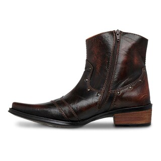Foto 4 | Botin Vaquero Hombre Urban Cowboy Café 40702 Chocolate
