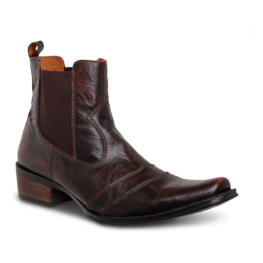 Botin Vaquero Hombre Urban Cowboy Café 40701 Chocolate