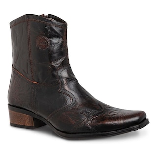 Foto 1 | Botin Vaquero Hombre Urban Cowboy Café 40700 Chocolate