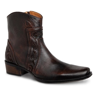 Foto 1 | Botin Vaquero Hombre Urban Cowboy Café 40704 Chocolate