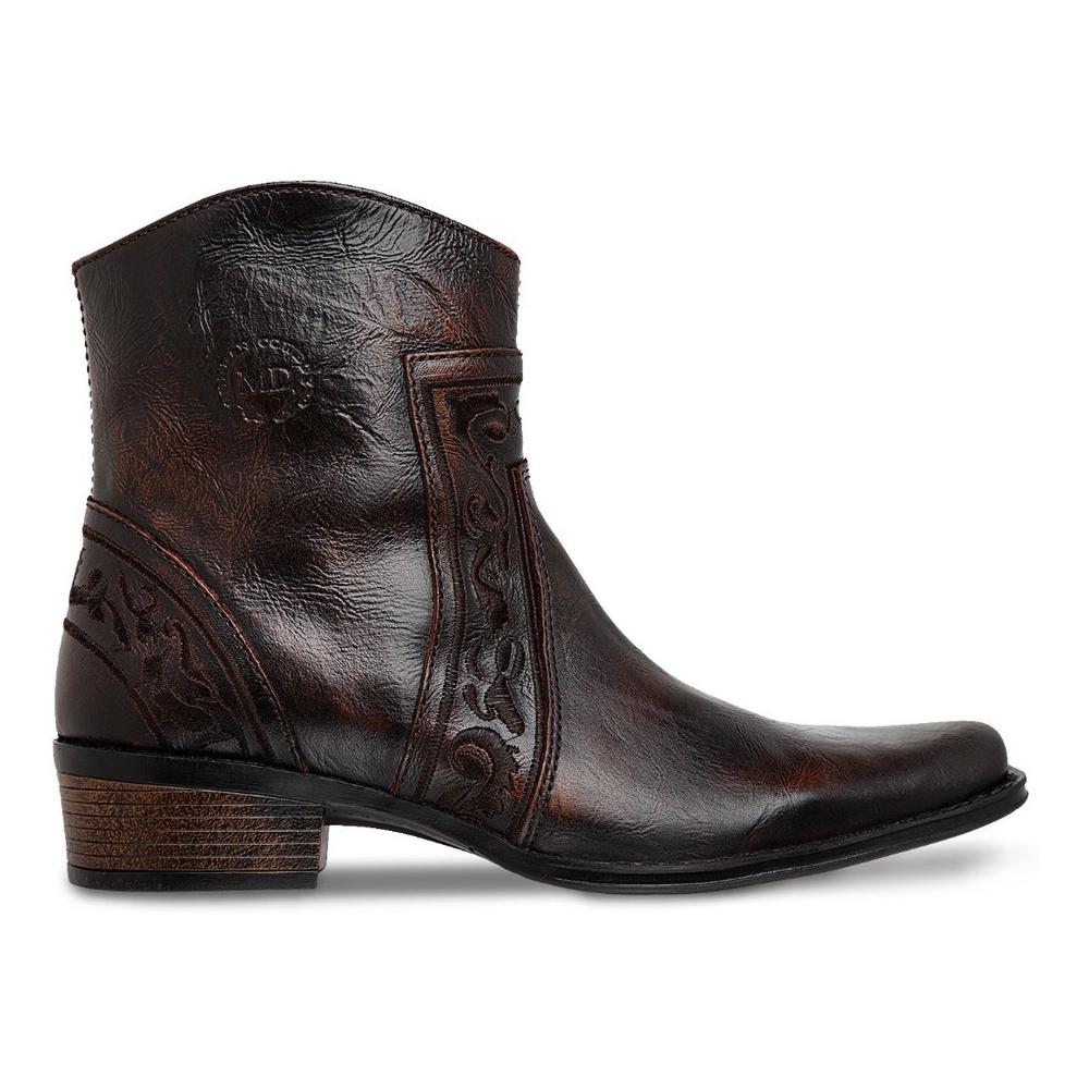 Foto 3 pulgar | Botin Vaquero Hombre Urban Cowboy Café 40704 Chocolate
