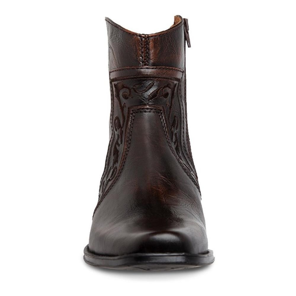 Foto 4 pulgar | Botin Vaquero Hombre Urban Cowboy Café 40704 Chocolate