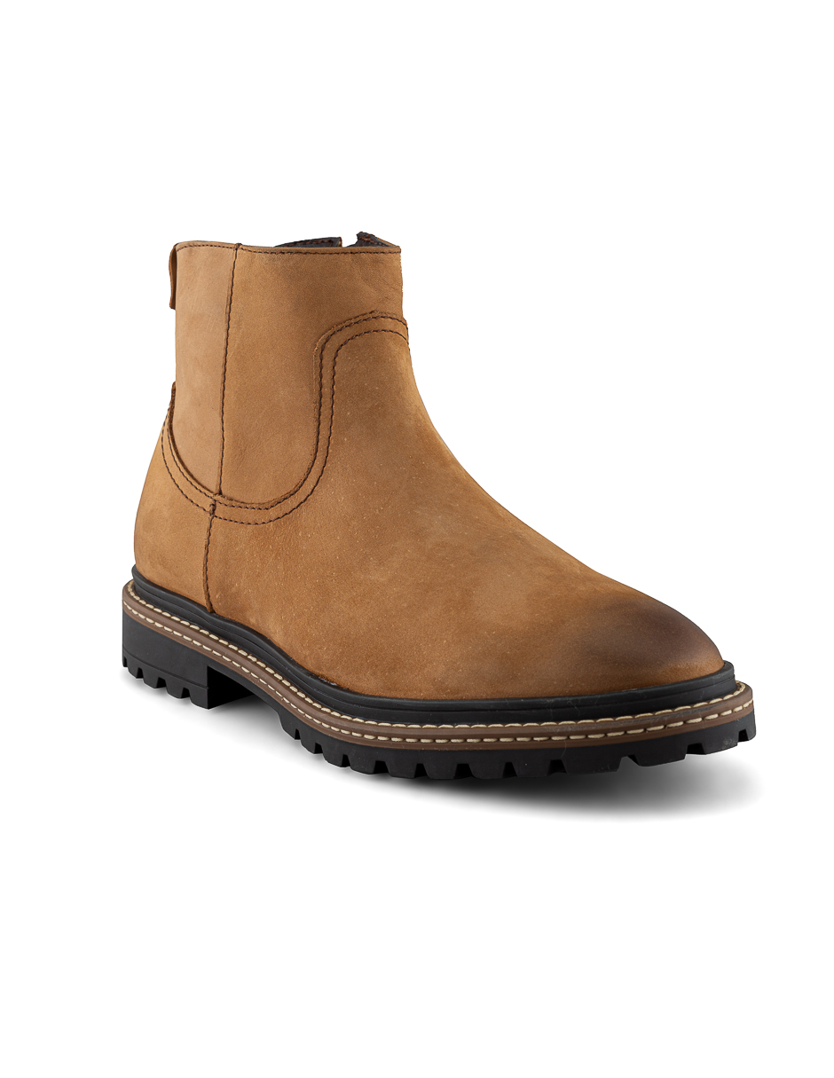 Botín Casual Dasalo En Corte Vaquero De Piel Vacuno Nubuck Para Hombre