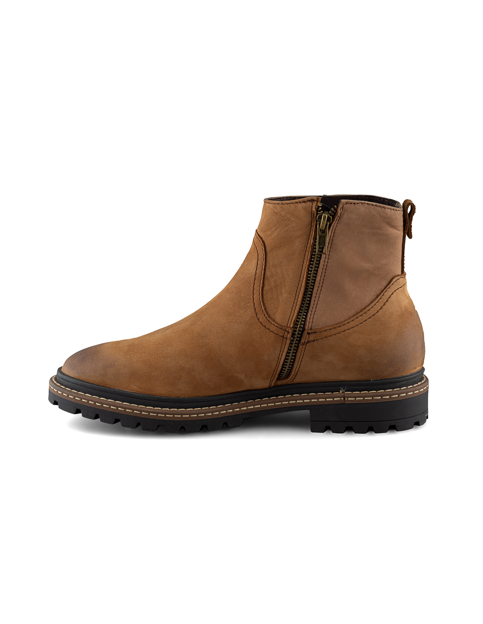 Foto 4 | Botín Casual Dasalo En Corte Vaquero De Piel Vacuno Nubuck Para Hombre