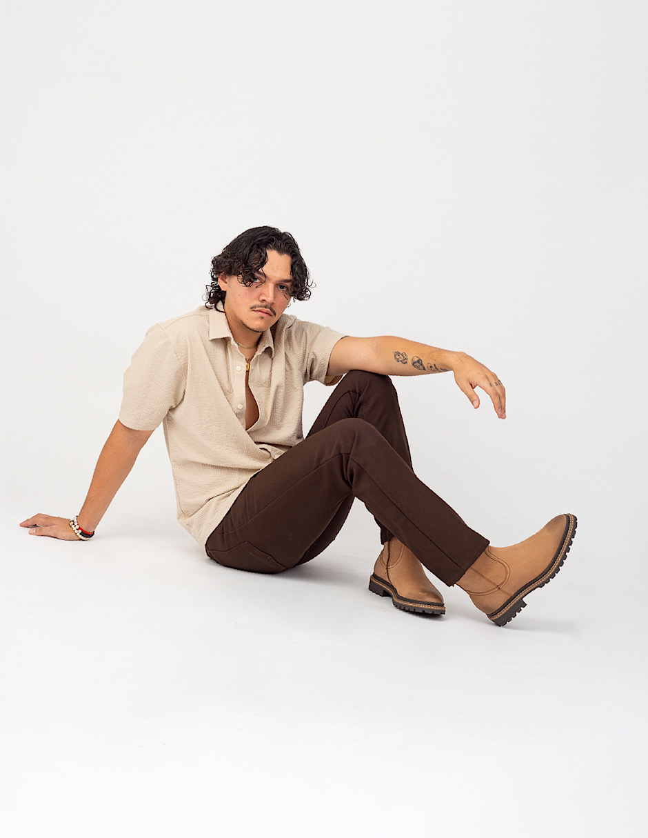 Foto 6 | Botín Casual Dasalo En Corte Vaquero De Piel Vacuno Nubuck Para Hombre