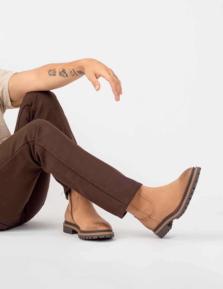 Foto 7 | Botín Casual Dasalo En Corte Vaquero De Piel Vacuno Nubuck Para Hombre