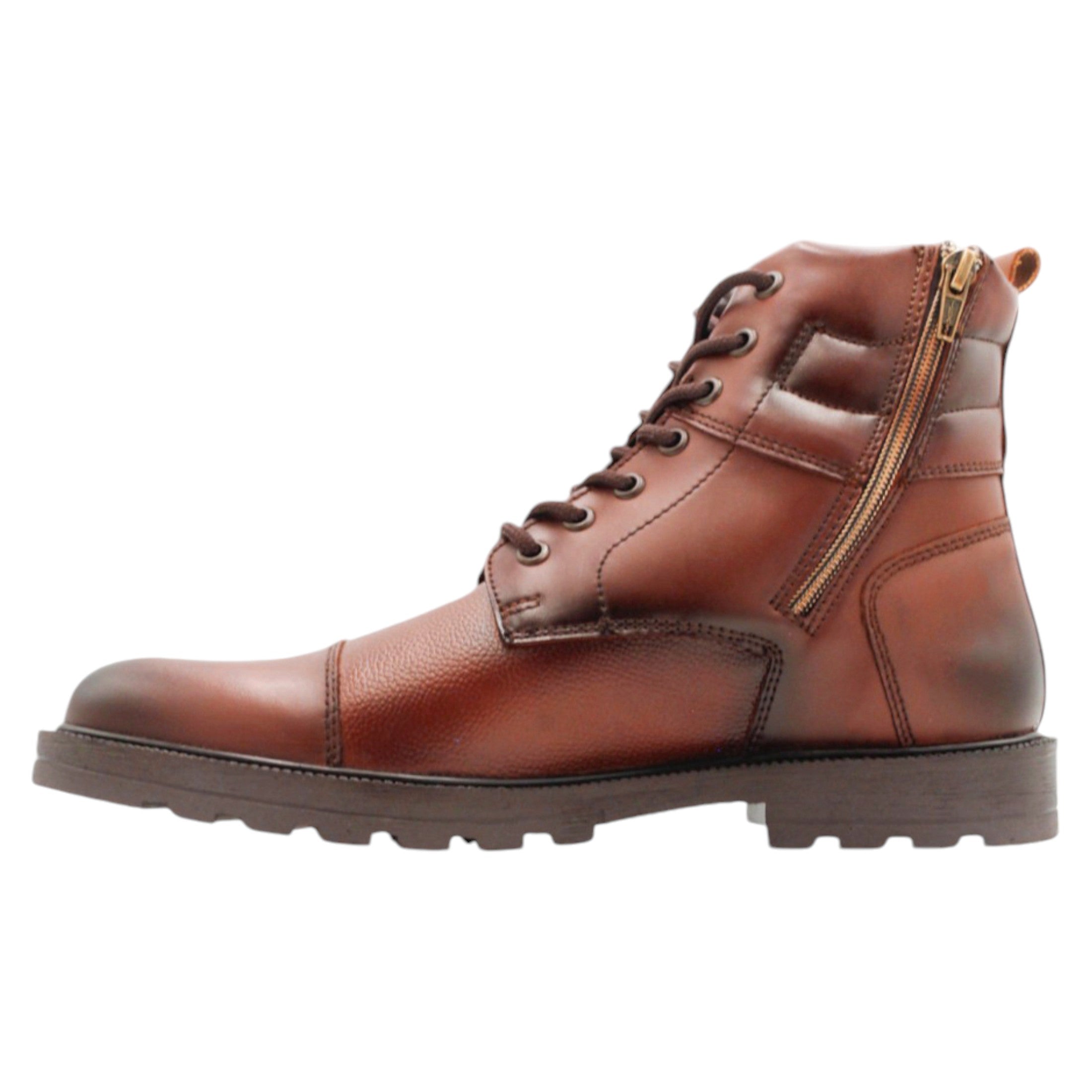 Foto 4 | Botas Casuales Rbcollection Exterior Piel Café para Hombre