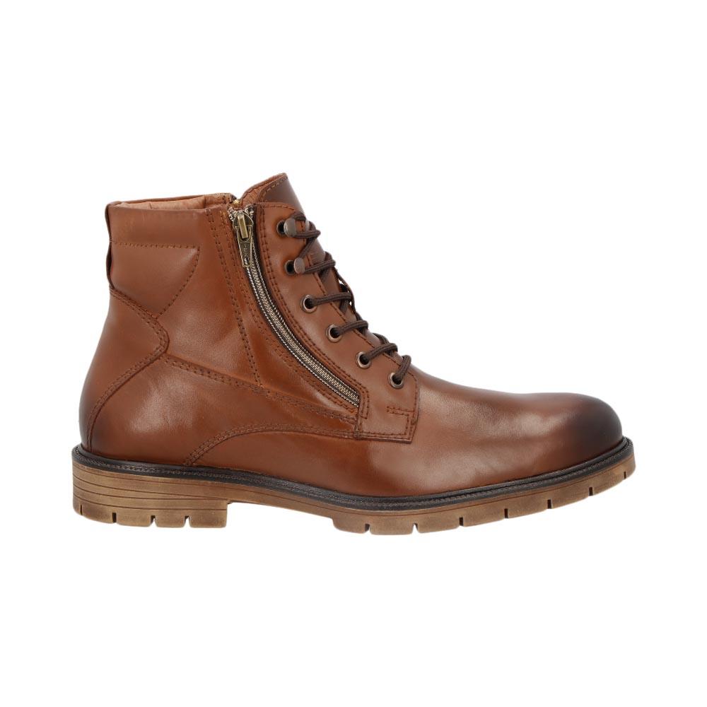 Foto 2 pulgar | Bota Hombre Kipon Casual Tubo Zipper Agujetas Degradado Lisa Cafe