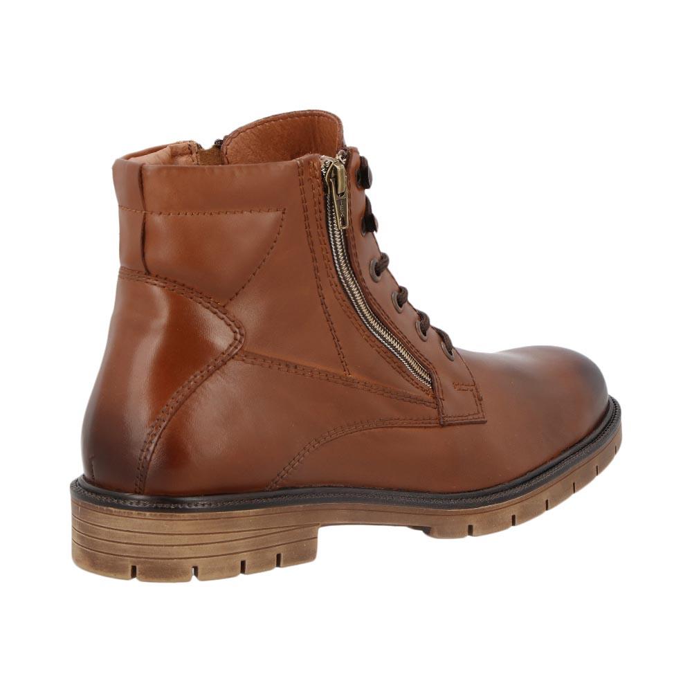 Foto 4 pulgar | Bota Hombre Kipon Casual Tubo Zipper Agujetas Degradado Lisa Cafe
